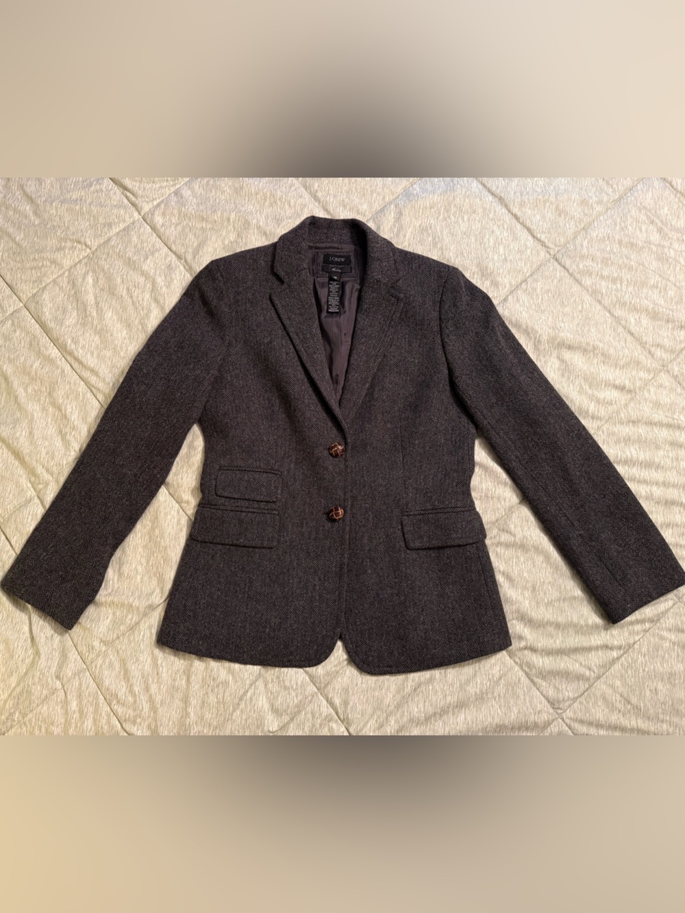J. Crew Herringbone Wool Jacket